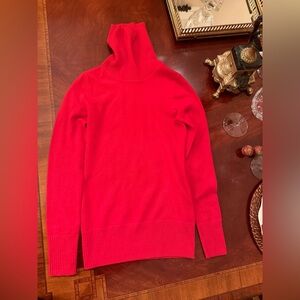 J Crew Collection Italian Cashmere Sweater Red XXS